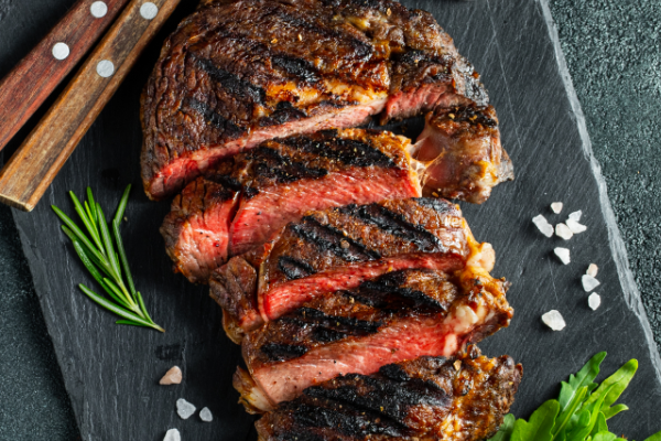 Steak Ribeye With Grilled